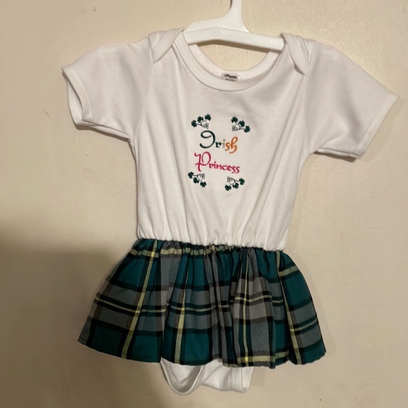Girls 18-24 months tartan tots Irish princess romper - Picture 1 of 4